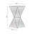 Chandos Mirrored Glass Top End Table comes in a white finish, 23.87'' H X 12.97'' W X 12.97'' D-882607267