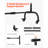 Backdrop Stand Movable Stand Kit 7 x 10 ft for Party & Photo Video Studio