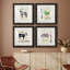Golden Cuisine Sheep - Ensemble de 4 impressions sur toile encadrées-2076140460-2076140451