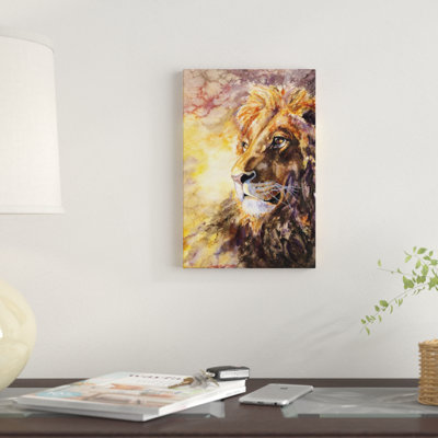Lion I, reproduction sur toile