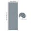 Rouleau de garage gris-63871090