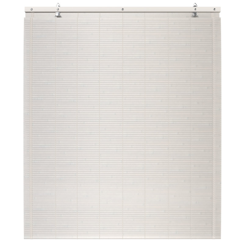 Bamboo Window Shade Blind - White, 24"W x 72"L