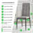 Pallo Button Tufting Luxury Fabric Dining Chairs - Modern Contemporary Design-369344422-369344420