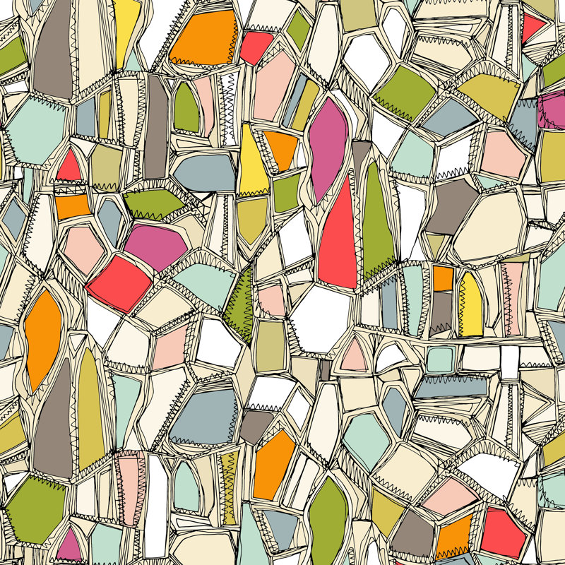 «Sharon Turner Broken Pop» par Sharon Turner - impression sur toile tendue, L 12 po x H 12 po
