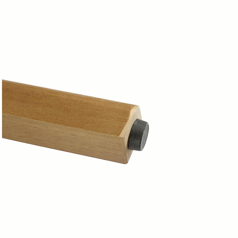 Tabouret de bar en bois avec finition noyer, ensemble de 2