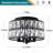Jashaun 4-light Crystal Flush Mount Ceiling Light-264837367