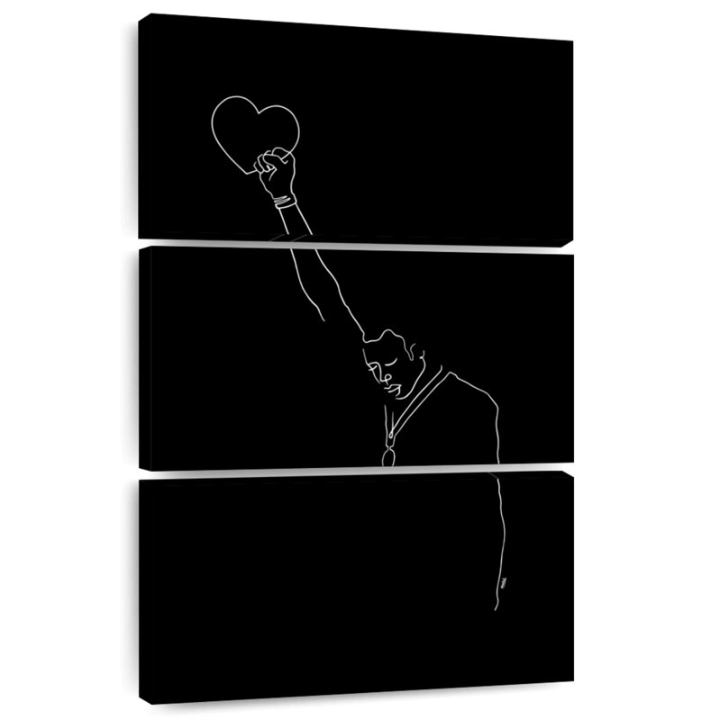 Hardie Darkness Of Love, 65" H x 42" W