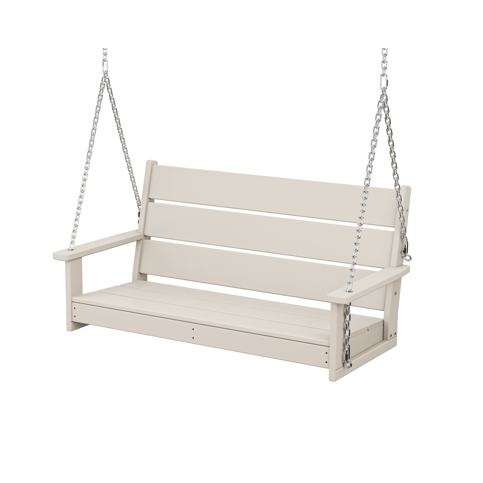 POLYWOOD® Lakeside Porch Swing, Sand