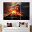 «Volcano Volcanic Explosion VI», ensemble de reproductions d'art mural volcan-107766374-107766376