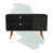 Black with Exposed Wood