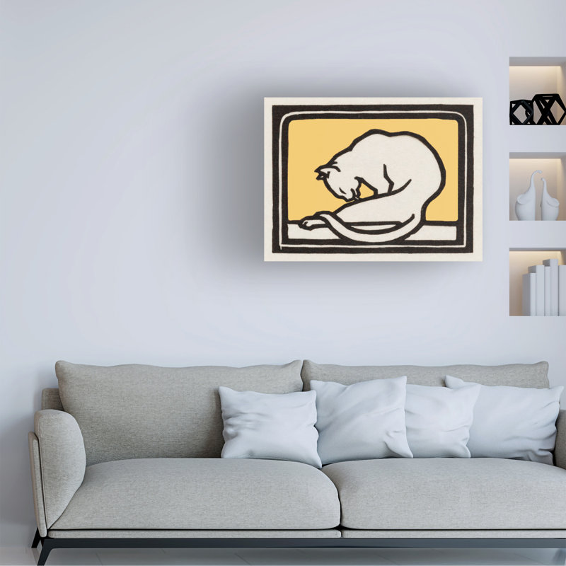 Art mural sur toile tendue - "Cats by De Graag IV" par Julie de Graag pour décoration de salon, de chambre à coucher ou de bureau - 24 x 32