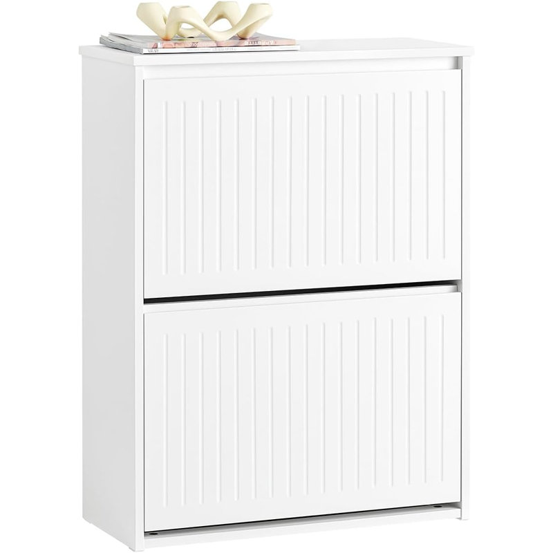 Shoe Storage Cabinet, White, 2