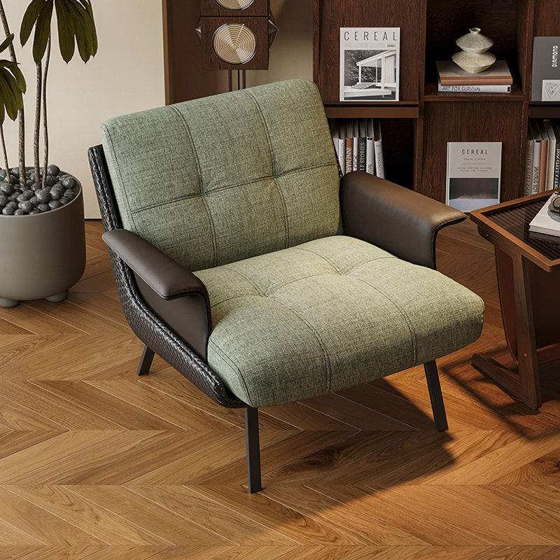 Teasa, Green Polyester Blend/Faux Leather