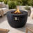 23.8'' H X 36'' W Round Propane Outdoor Fire Pit Table