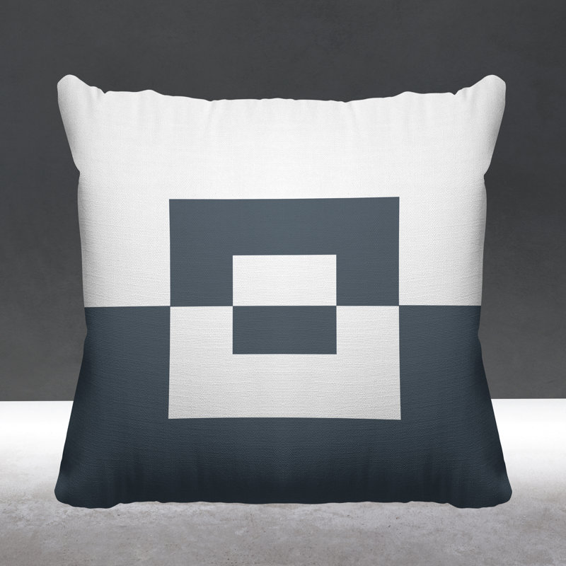 Coussin décoratif intérieur / extérieur Granger, L 15 po x H 15 po, gris