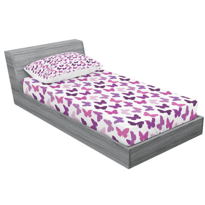 Microfiber Sheet Set, Twin Sheet Set with Fitted Sheet