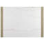 Ensemble de salle à manger 7 pièces Table de salle à manger en marbre véritable blanc de style contemporain