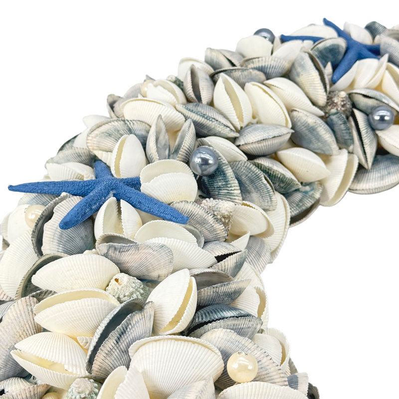 Coastal Seashell Wreath - 23"