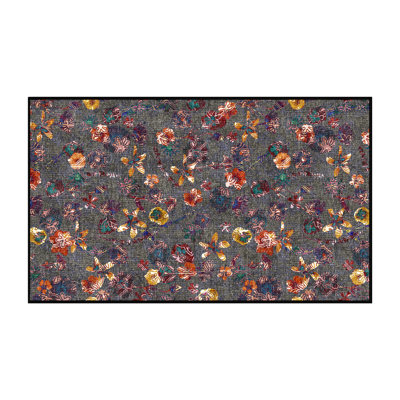 Fiorangela Washable Floral Indoor Rug