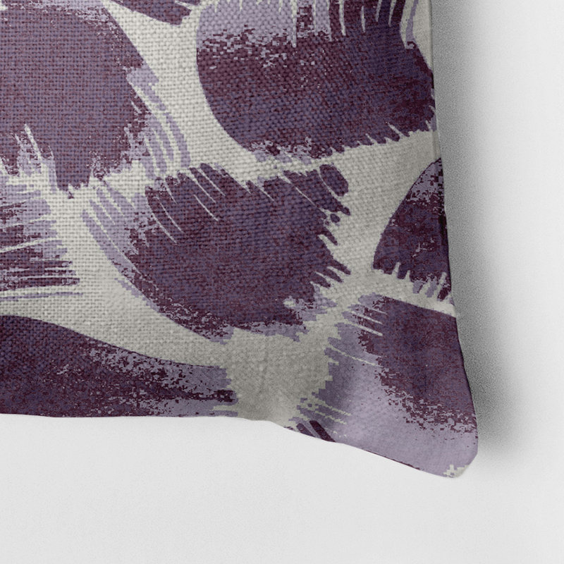 Reversible Throw Pillow, Purple