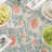 Rectangular Tablecloth, 100% Cotton, Floral 10-307303876