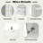Modern High Freestanding Tall Bathroom Cabinet With 2 Adjustable Shelves, 3 Drawers And Soft Close Doors-2010897601