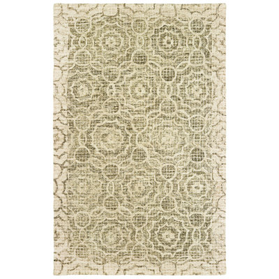 Alanis Performance Hand Tufted Wool Geometric Indoor Rug