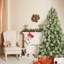 Sapin de Noël de 2,74 m (9 pi) avec 122 pommes de pin, 2518 pointes, branches mixtes en PVC et aiguilles rigides
