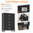 43.4" H 5- Drawer Dresser, Tall Chest Of Drawers, Closet Storage For Bedroom,Black-311249297