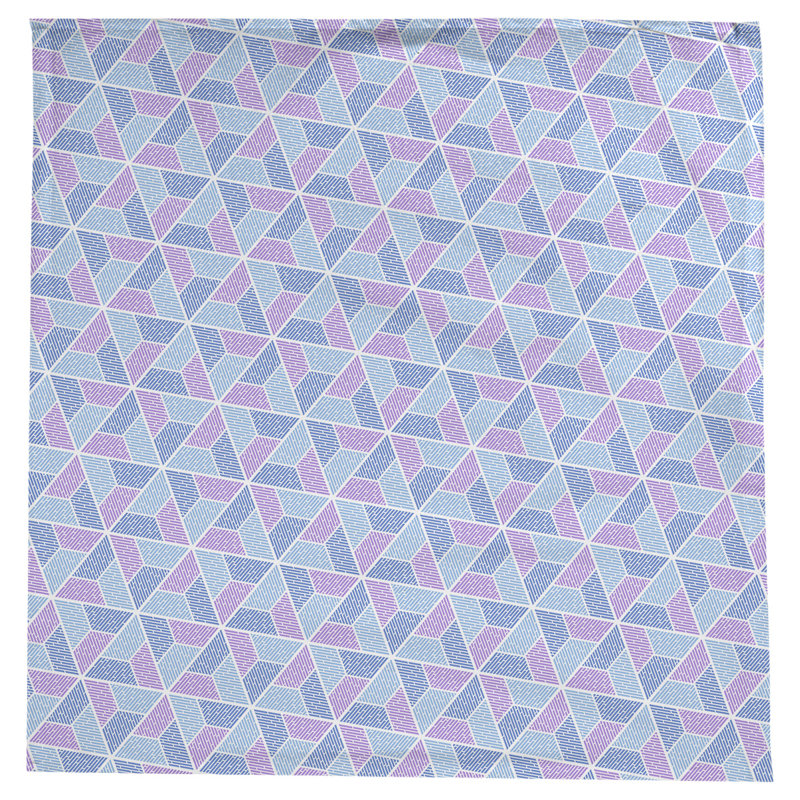 Nappe trapézoïdale Leffel, Bleu / Mauve