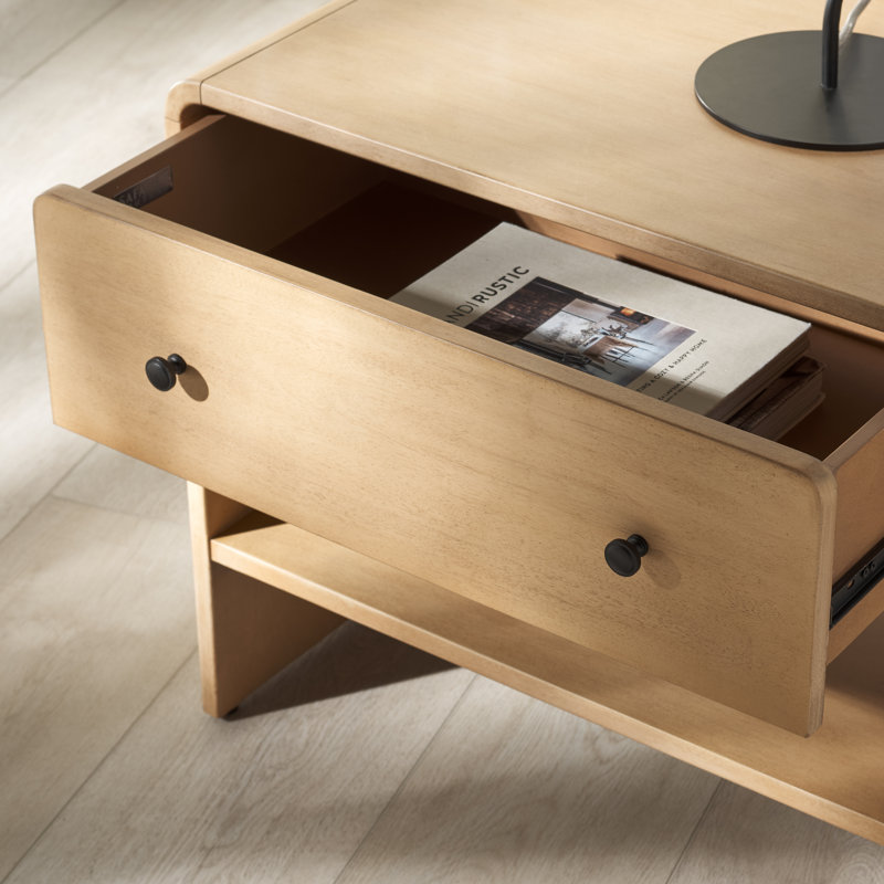 Table de chevet 26 po Eonan, Naturel