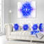 Motif bleu - coussin abstrait imprimé-29288784-29288788