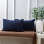 Housse de coussin rayé en velours côtelé, Housse de coussin décoratif texturée de couleur unie-128824447-128824453-129024975