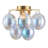 Globo - 4-Light Semi-Flush Mount - Glass/Brass-1685065571