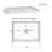 32"X48" Shower Base 3.4" Height Anti-Slip Acrylic Center Drain Single Threshold Shower Base In White