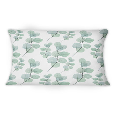 Coussin Eucalyptus Branches On White IV