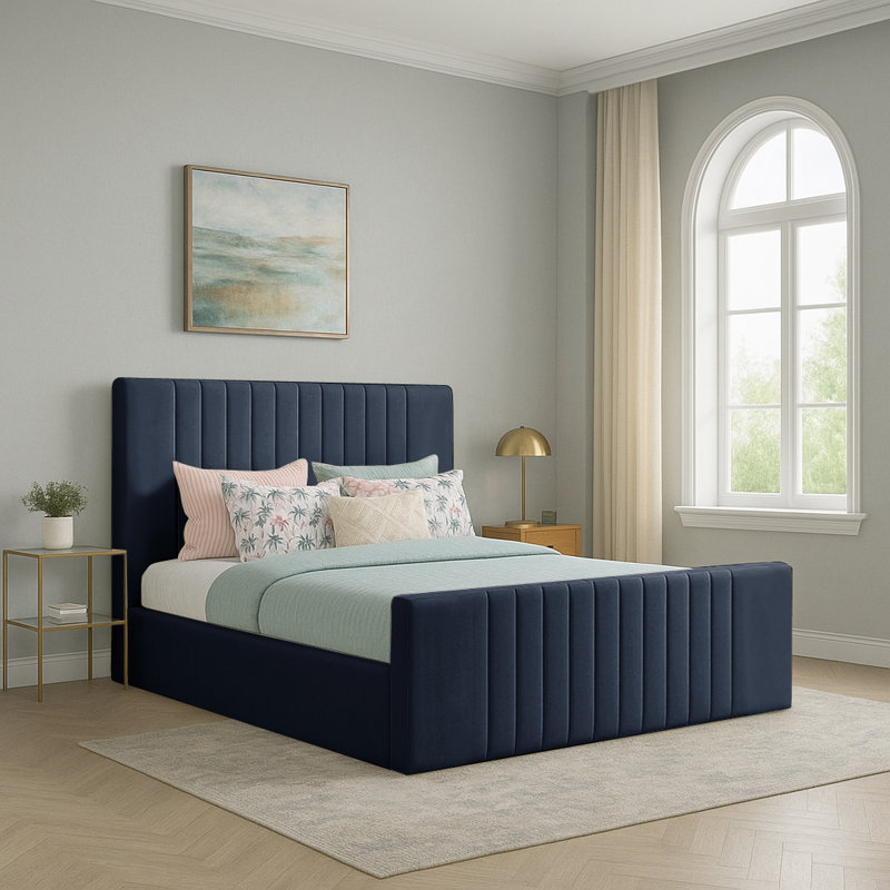 Gagliano Storage Bed, Double (4'6), Marine