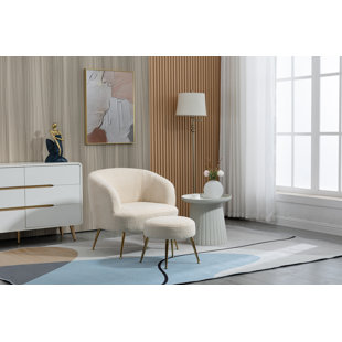 CAREY bentwood armchair with ottoman