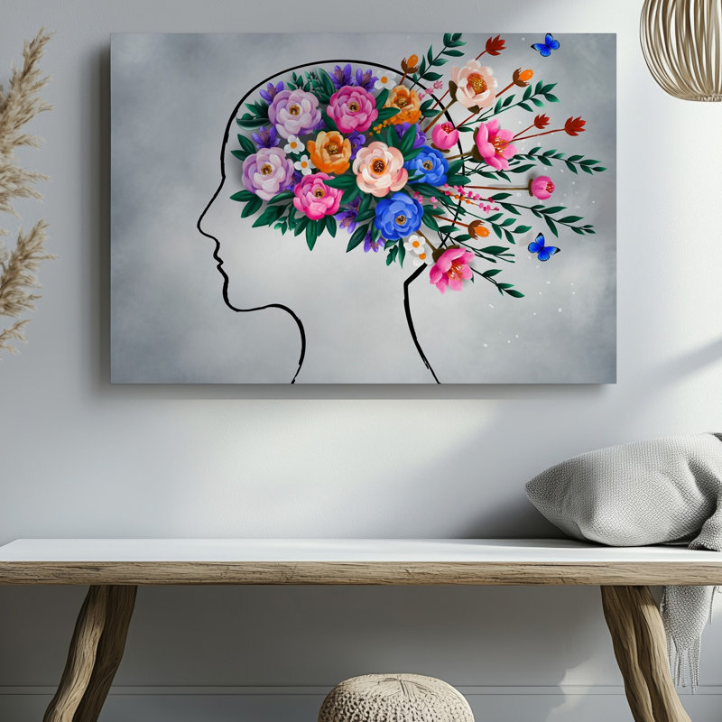Reproduction d'art sur toile, "Silhouette", H 9 po x l 12 po