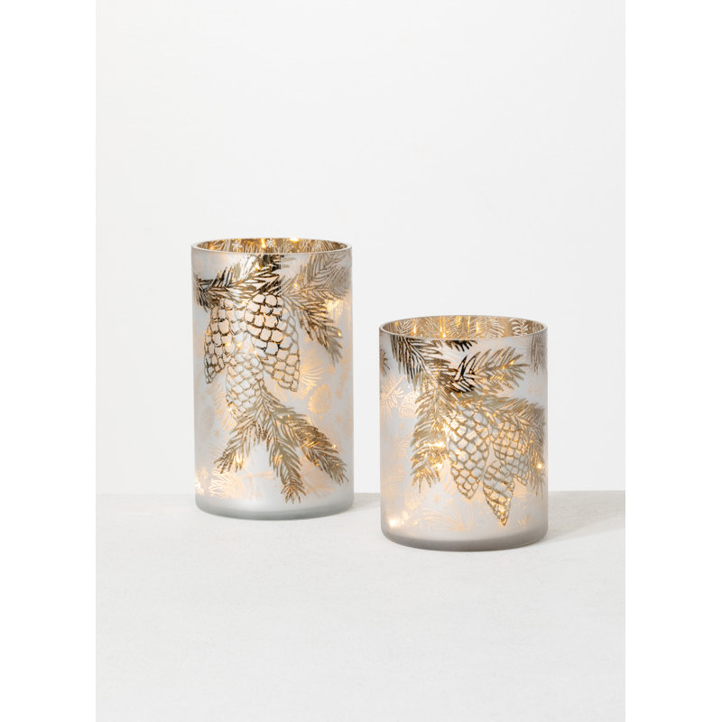 Ensemble de 2 lampes à piles Ellys Pinecone