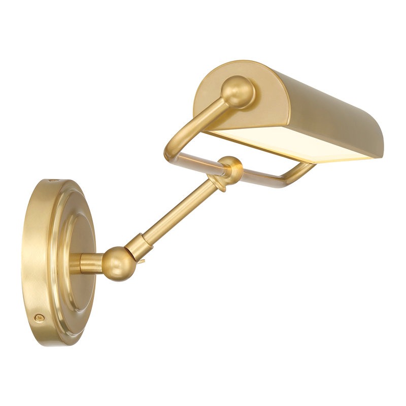 Lampe pour tableau DEL intégrée 21,5 po Latiera, Laiton vieilli
