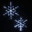 The Holiday Aisle® 6-Point Star Ice Crystal Snowflake Pair with LED Lights