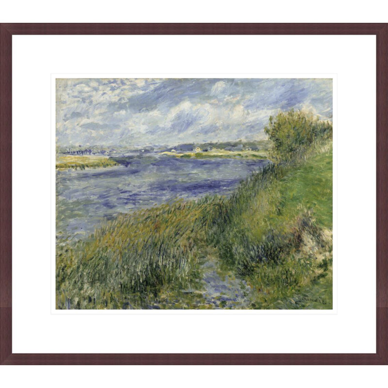 «La seine à Champrosay 1876» par Pierre-Auguste Renoir, impression giclée encadrée, H 17,75 po x l 20,13 po
