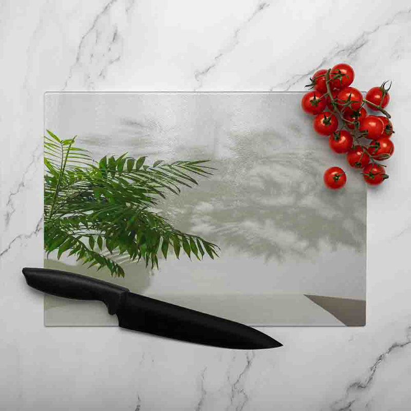 Chamaedorea Glass Chopping Board