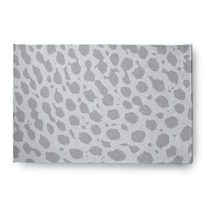 Chenille Animal Print Indoor Rug, Rectangle 4' x 6'