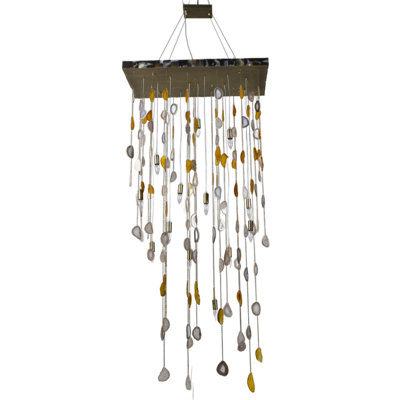 Golden Agate Cascade Chandelier