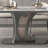 Rectangular stainless steel dining table set-106452885