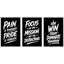Motif de gymnastique noir et blanc, "Bold Workout" typographie inspirante-128876678-128876679