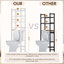 Rangement autoportant au-dessus de la toilette Certalich-1513942554