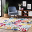 Tapis multicolore à motif graphique pour le salon, la chambre à coucher, la salle à manger et la cuisine Devante-20281340